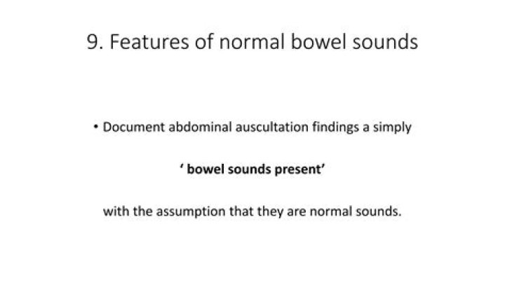 Are bowel sounds present with constipation?