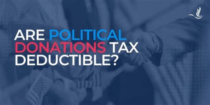 Are political contributions tax deductible in 2018?