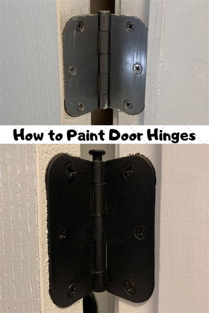 Do I paint door hinges?