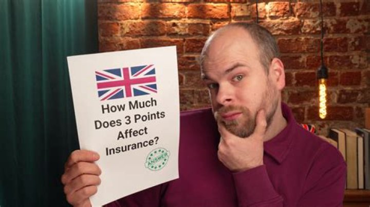 Does 3 points affect your insurance?