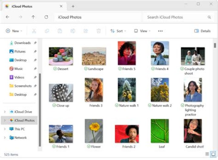 How do I share photos with iCloud?