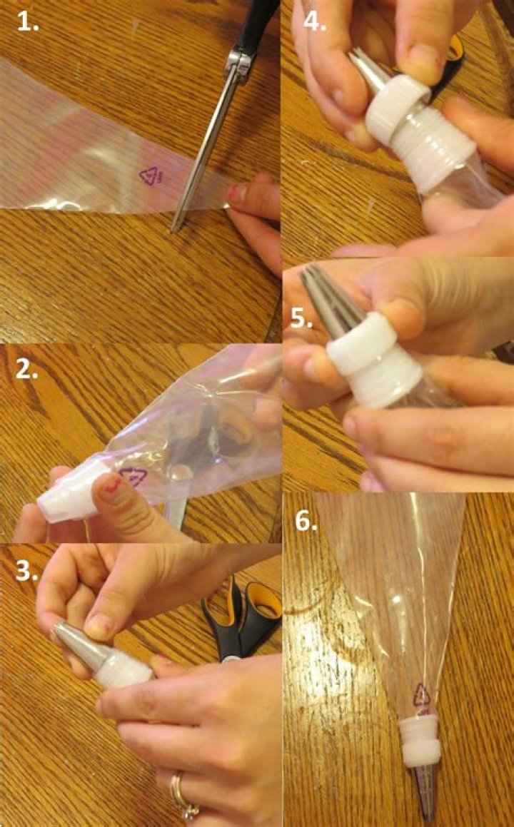 How do you assemble an icing bag?