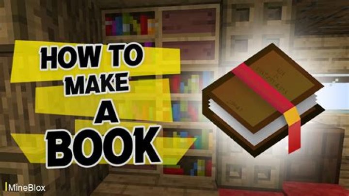 How do you build a book in Minecraft?