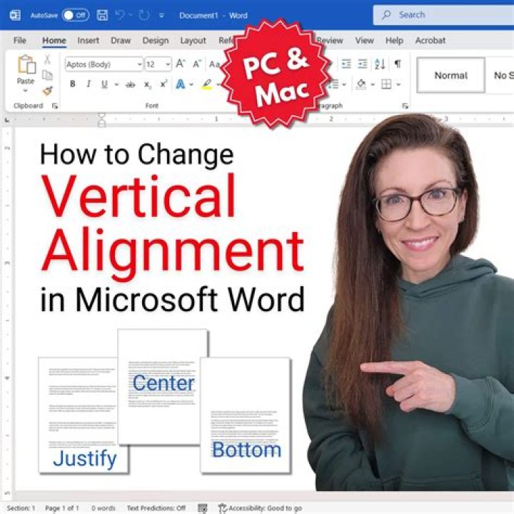 How do you change the alignment in Word 2007?