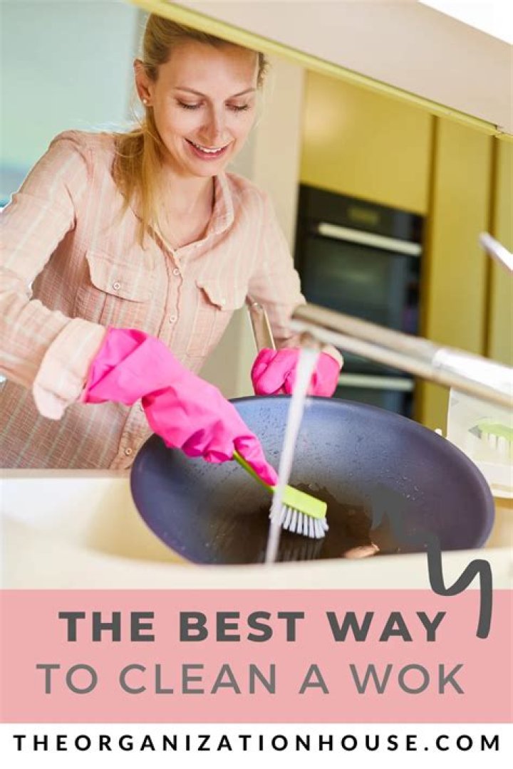 How do you clean a wok?