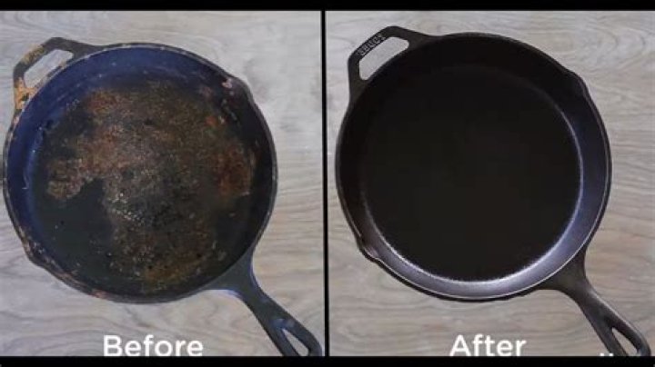 How do you clean an iron skillet?