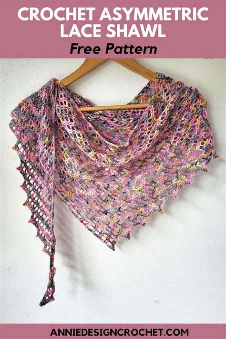 How do you crochet asymmetrical shawl?