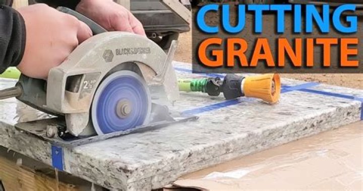 How do you cut a fake marble countertop?