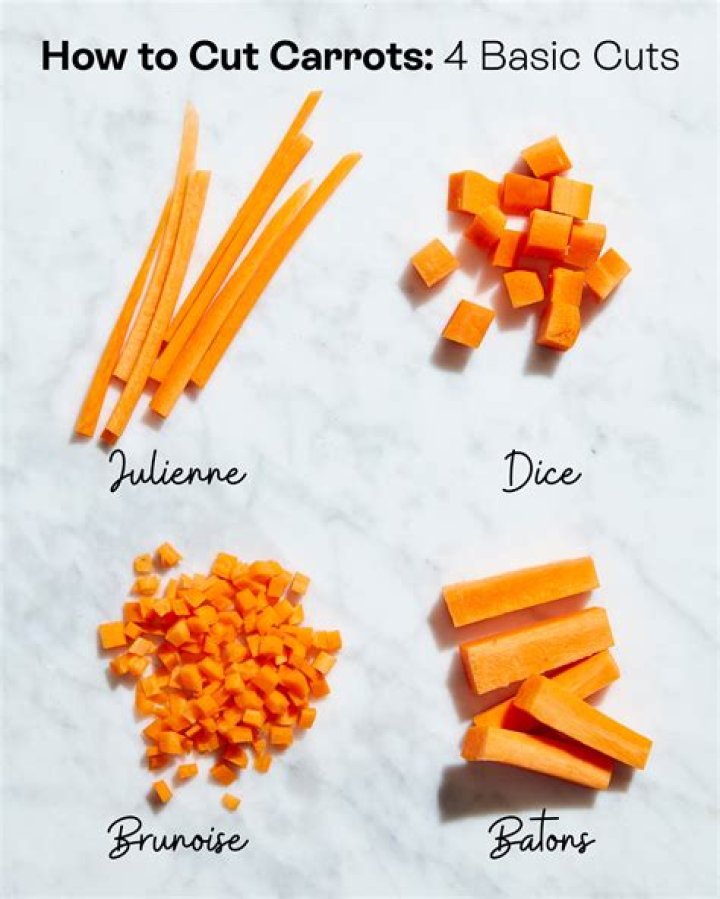How do you cut carrots for dipping?