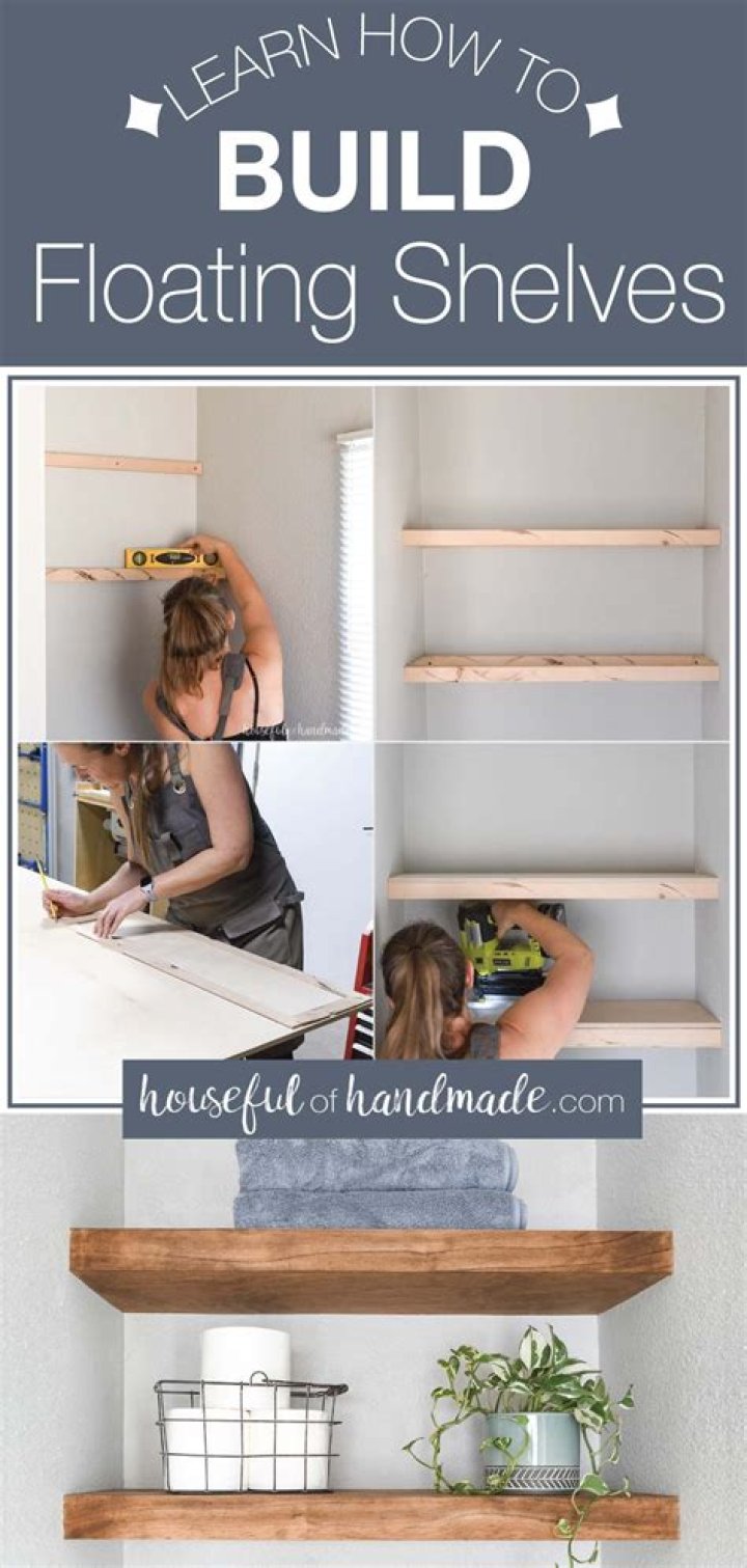 How do you hang floating shelves yourself?