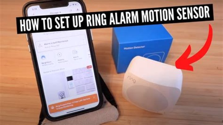 How do you install a motion sensor ring?