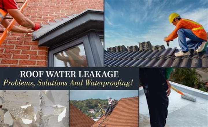 How do you stop a roof leak while it's raining?