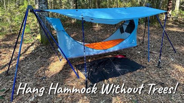 How do you support a hammock without trees?