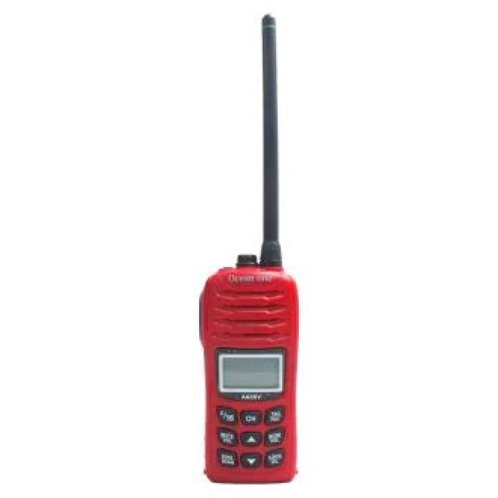 How far can a handheld VHF radio transmit?