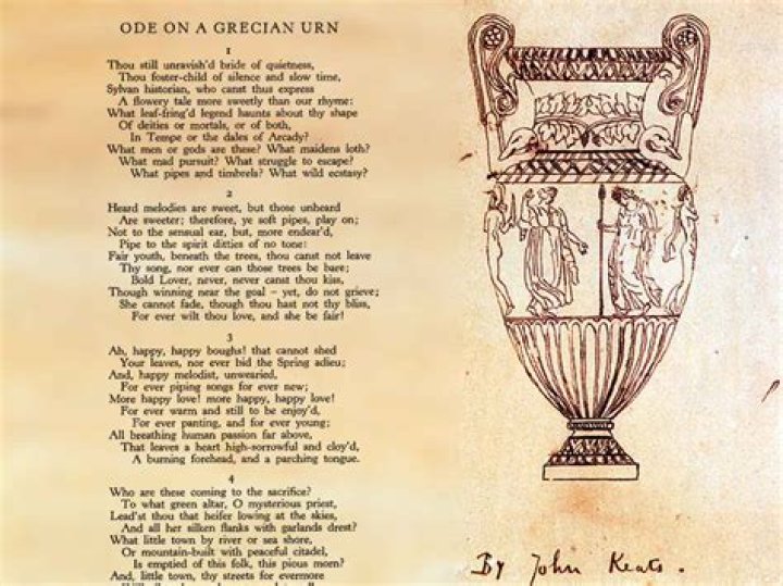 How is Ode on a Grecian Urn a romantic poem?
