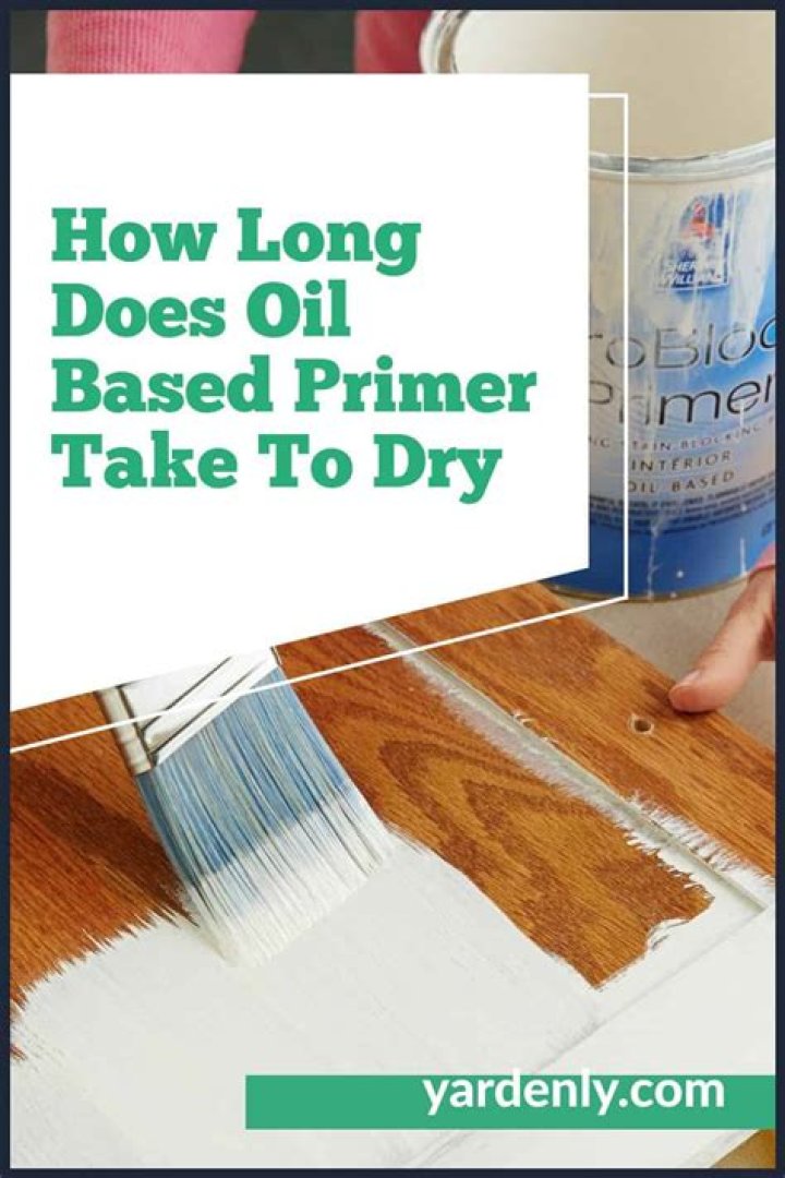 How long does oil based primer take to cure?
