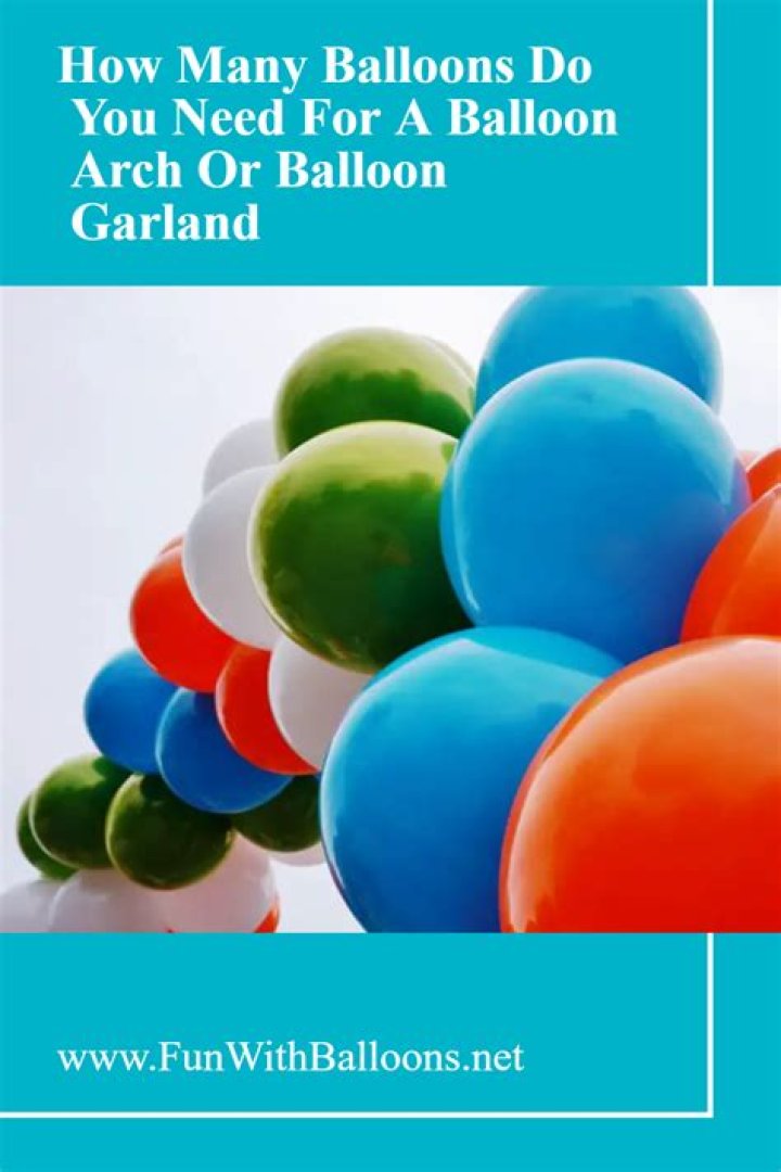 How many balloons do you need for a balloon arch?