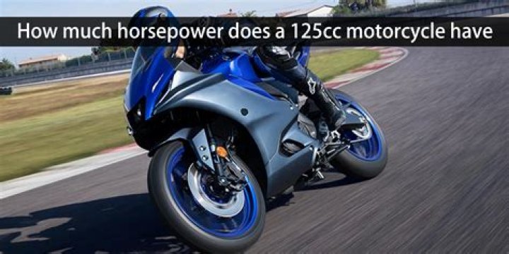 How much HP does a 125cc engine have?