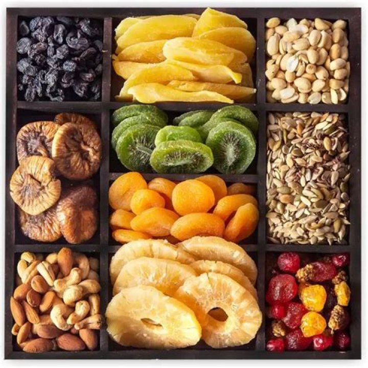 What are dried fruits made from?