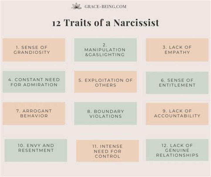 What are the traits of a narcissist?