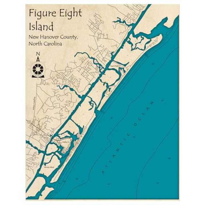 What county is Figure Eight Island in?