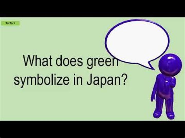 What does green symbolize in Japan?