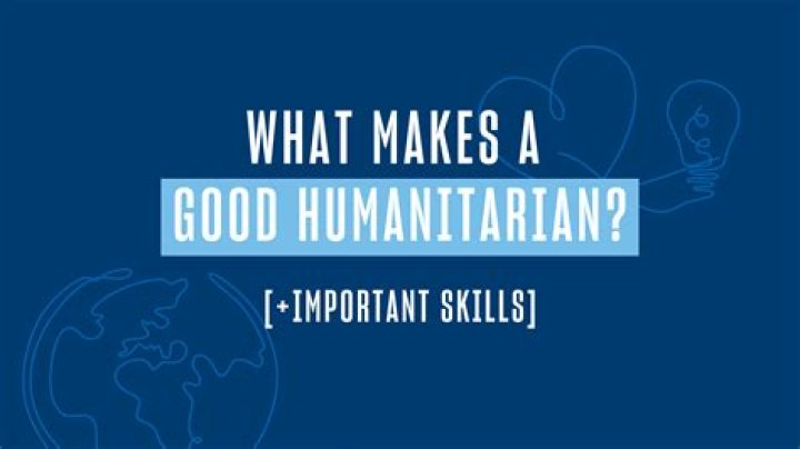 What does humanitarian mean for kids?