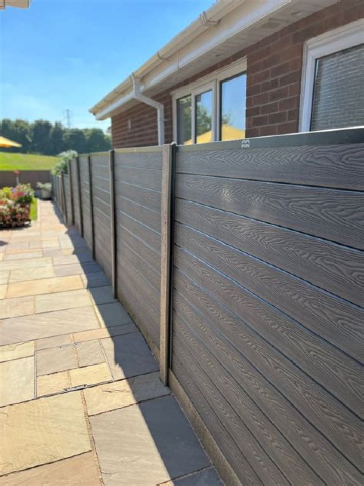 What is composite fencing made of?