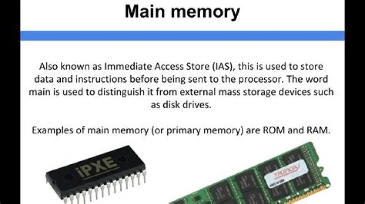 What is main memory example?