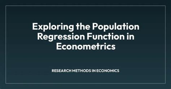 What is population regression function?