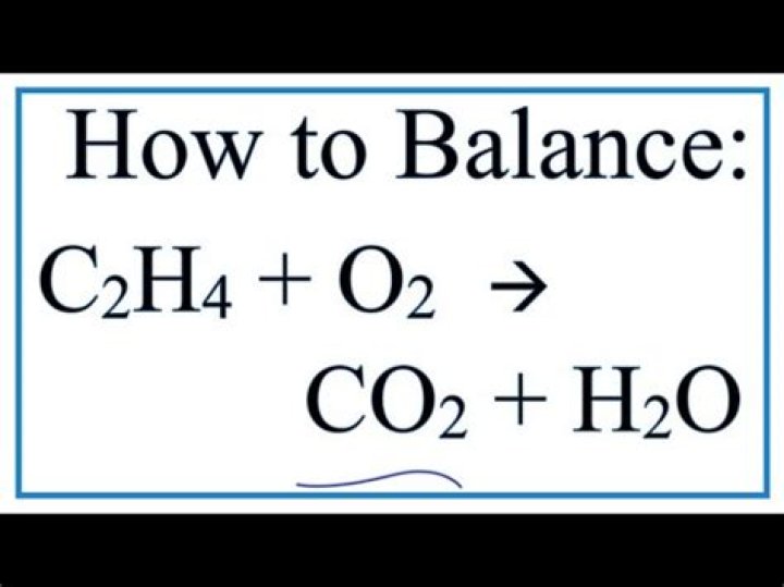 What is the balanced equation for c2h4 o2 co2 h2o?