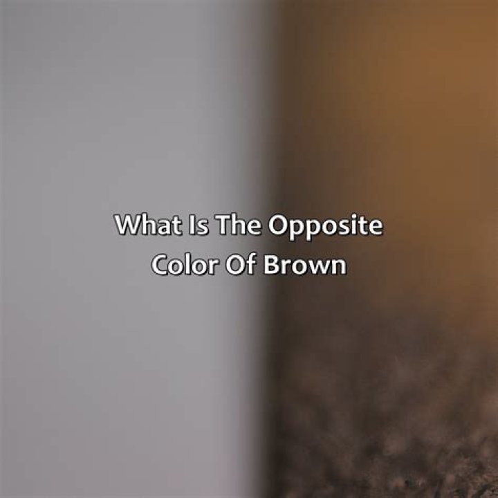 What is the opposite color of silver?