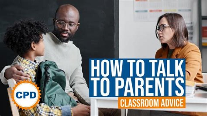 What to talk to parents about?