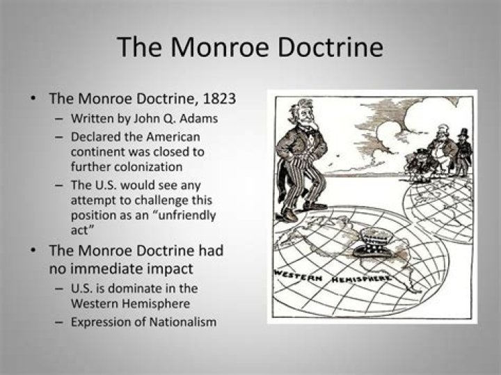 What were the 4 main points of the Monroe Doctrine?