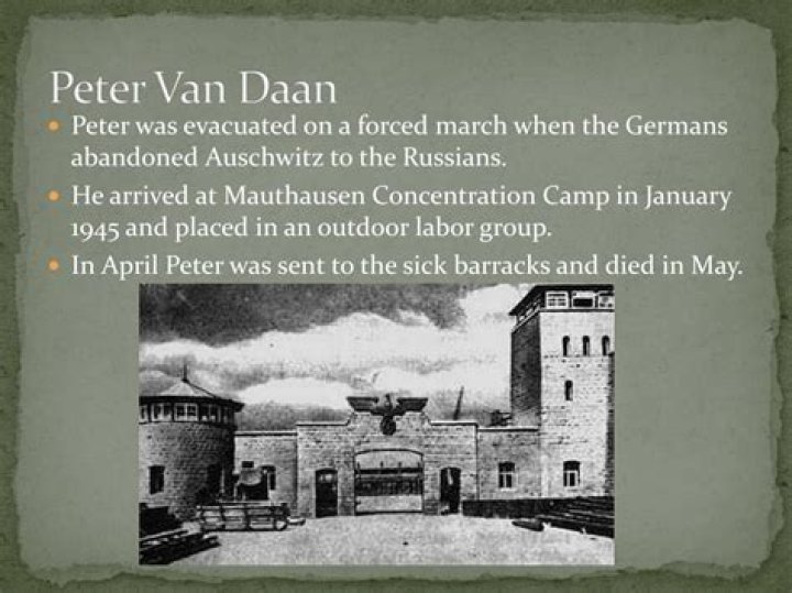 Where did Peter Van Daan die?
