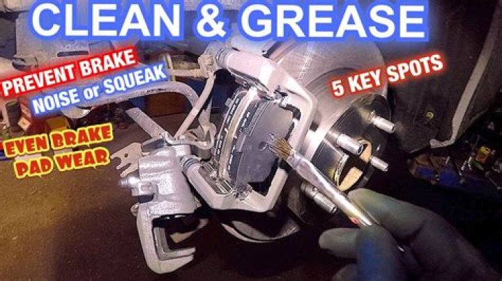 Where do you apply the brake grease?