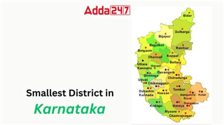 Which is the smallest district in Karnataka?