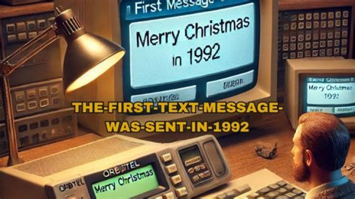 Who sent the first text message in 1989?