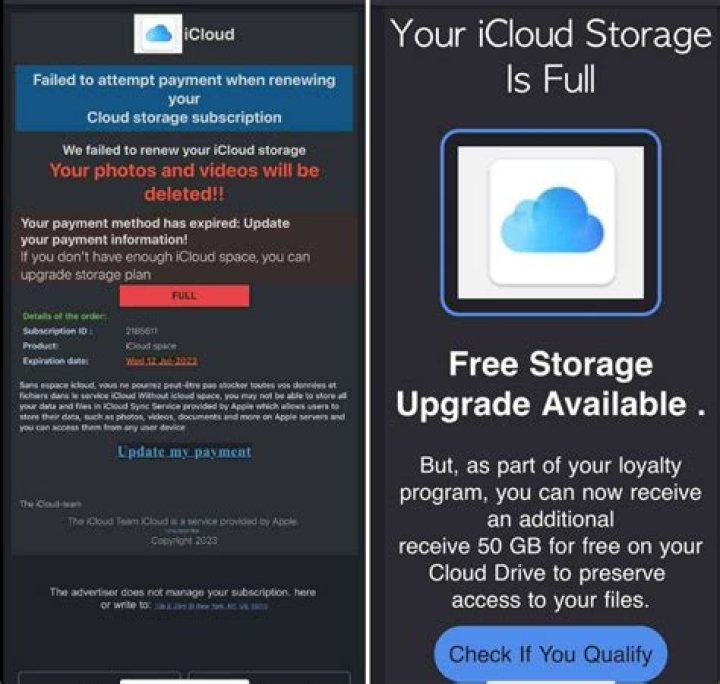 Why does it keep saying my iCloud is full?